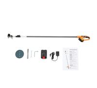 Scie à cendres télescopique, ciseaux d'arbre télescopiques sans fil 2 en 1 avec batterie au lithium 4 Ah et chargeur, plage de longueur réglable 1,8-2,8 m, scie à jardin 12000 tr/min Ciseaux d'arbre