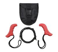 Scie à chaîne avec corde, scie à chaîne portable avec poignées ergonomiques - Outil de survie pliable portable pour le camping, la chasse, la randonnée, la coupe d'arbres, l'élagage des branches et la