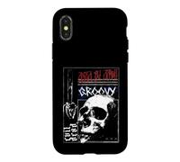 Scie à chaîne avec tête de Mort pour Halloween Coque pour iPhone X/XS