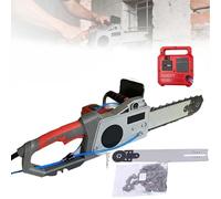 Scie À Chaîne Diamantée Électrique, 5800 W/6500 W, Machine Portative Pour La Coupe À L'eau, 6000 Tr/min, Comprend 2 Chaînes Diamantées Et 2 Guides, Idéale Pour Le Granit.(35cm,1*blade)