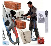 Scie À Chaîne Électrique Pour Béton, 5800/6500 W, Coupe-murs En Béton, 6000 Tr/min, Profondeur De Coupe 35,5/48 Cm, Chaîne Diamantée Haute Performance Pour Béton Armé Et Granit.(35cm,1*blade)