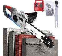 Scie À Chaîne Électrique Pour Béton, Coupe-murs Portatif, Profondeur De Coupe 35,5/48 Cm, Par Alimentation En Eau Avec Pompe, 6000 Tr/min, 2 Chaînes Et 2 Guides-chaînes.(35cm,1*blade)