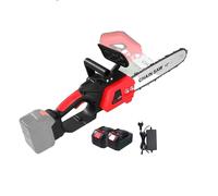 scie à chaîne électrique sans balais 12 pouces, puissance 3500W, vitesse 20000 tr/min, avec 2x batteries, EU