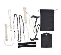 Scie à Chaîne Manuelle 48 Pouces, 64 Sections 62 Dents, Taille Haute Portée - Légère en Acier Manganèse, Branches et Troncs Moyens, Parfaite pour Camping et Élagage