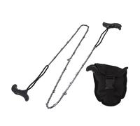 Scie à ChaîNe Manuelle De Poche Pliante De 48 Pouces, Scie à ChaîNe De Survie, Camping, BûChe, Jardin, Outils D'éLagage, 64 Maillons, 21 Couteaux