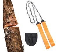 Scie à chaîne manuelle - Scie à chaîne de poche, outil de scie en acier | Outil de coupe portable multi-usages, scie avec poignée pour le camping