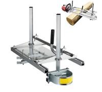 Scie à chaîne pour le sciage du bois, scierie portative de 20"/24"/36"/48" pour la coupe transversale de bois d'œuvre avec épaisseur réglable, système de guidage pour le sciage(48in)