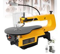 Scie à chantourner à vitesse variable de 180 W, 400-1650 tr/min avec table de travail inclinable à 45° en aluminium pour le travail du bois de précision et les projets multifonctions