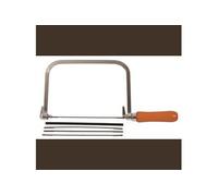 Scie à chantourner avec 3 lames pour bois et 2 lames pour le métal CK AV09030