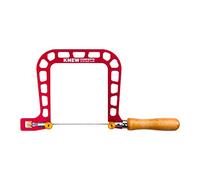 Scie à chantourner avec tension de lame (125 mm, arceau rouge (sans position de la lame)