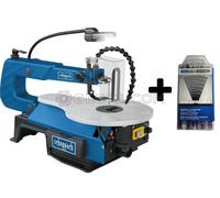 SCIE A CHANTOURNER BOIS PLASTIQUE MÉTAL SCHEPPACH SD1600V + KIT 60 LAMES DE SCIE