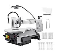 Scie à chantourner, machine à découper le bois 150 W, 40,6 cm, 20 lames de scie, vitesse de 400 à 1600 tr/min, table réglable de 0 à 45°, profondeur de coupe de 57 mm