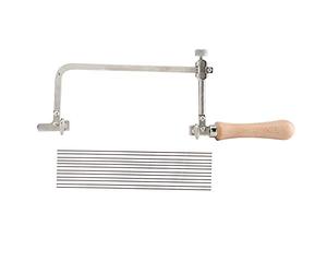 Scie à chantourner professionnelle pour le travail du bois et du métal, kit complet avec fil de scie, outil manuel et pratique pour les travaux en acier