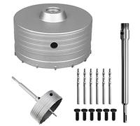 Scie à Cloche Trépan Ø150 mm, Mèche de forage en béton avec manche rond de 220 mm SDS Plus, Forage Outils de Noyau Creux Trépan de Carottage pour Marbre, Granit, Béton