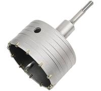 Scie à Cloche Trépan Béton avec Adaptateur SDS Plus 110 mm, Pour Brique Béton Ciment Pierre (100mm+110mm SDS Plus Adaptateur)