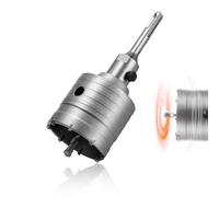 Scie à Cloche Trépan Couronne Carotteuse à Sec 65mm Scie Cloche Beton Avec Foret SDS Plus Foret de Centrage Carotteuse Beton Ø65mm