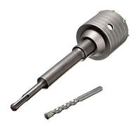 Scie à Cloche Trépan Couronne Carotteuse à Sec SDS Plus 30-160 mm diamètre complet pour marteau perforateur 100 mm (12 tranchants) SDS Plus 350 mm