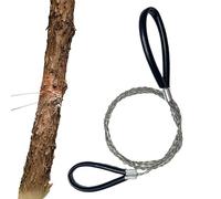 Scie à corde en PVC - Coupe-fil manuel de survie - Tronçonneuse portable - Outil de scie d'urgence pour exploration en plein air, trekking, équipement de camping, scie tactique polyvalente compacte