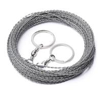 Scie À Corde Manuelle D'extérieur De 1 À 5 M, Scie À Fil Portable En Acier Inoxydable, Coupe Manuelle, Chaîne, Camping, Randonnée, Survie, Outils De Travail Du Bois(1M)