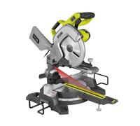 Ryobi Scie à onglet radiale EMS254L – 2000 W, Lame Ø254 mm 48 dents, laser