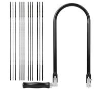 Scie à Découper avec 12 Lames de Scie (4#6#8#10#), Cadre de 290mm pour Métal et Bois, de Précision pour Modélisme et Travail Artisanal