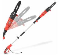 Hecht - 971 w Scie a ébrancher Tronçonneuse avec manche télescopique 2,80m et tête de coupe rotative