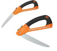 Scie à élagage pliable de 180 mm, scie avec poignée antidérapante, lame de 180 mm, acier inoxydable, scie à main professionnelle 9364273