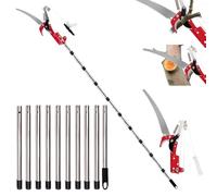 Scie à élaguer télescopique pour élagage d'arbres, élagueur pour branches hautes, 82 à 410 cm, manuel avec manche télescopique, scie élagueuse télescopique pour jardins, sylviculture, agriculture