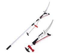 Scie à Élaguer Télescopique, Scie Télescopique, Élagueur télescopique avec lame de coupe, scie à perche, ébrancheur à longue portée(4m/13ft)