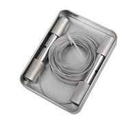 Scie à fil à main pour écorner - Scie à fil | Corne de mouton et de chèvre | Dispositif d'écornage | Corne à cordes en acier inoxydable avec poignées | Outil de sciage pour bovins, moutons dans la