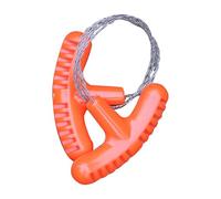 Scie à fil en acier inoxydable - Câble de scie dentelée à la main - Outil de coupe de corde de survie - Outils d'extérieur pour le camping, le jardinage, les voyages, la survie des branches d'arbre en