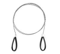 Scie à Fil en Acier Inoxydable d'urgence en Plein Air Scie à Fil de Chaîne de Corde à Défilement Rotative à 360 Degrés Scie à Fil en Plein Air d'urgence Voyage Camping Outil de Survie