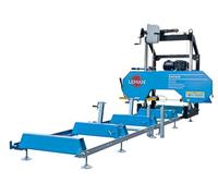 Leman Machine - Scie à grume thermique SAG660 - 660 mm, 15 CV, banc 2000 mm + rallonge 2000 mm