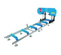 Scie à grume Leman SAG400 400mm 2200W banc 1500mm avec rallonge de 1500mm