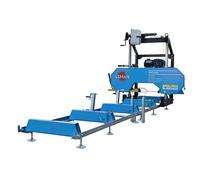 Scie à grume thermique Leman SAG660 660mm 15CV banc 2000mm avec rallonge 2000mm