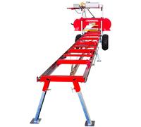 Scie à grumes sur remorque - Moteur électrique 4 kW 230 V - Longueur de coupe 5180 mm - Capacité diamètre ø470 mm Torros HBZ460ETL