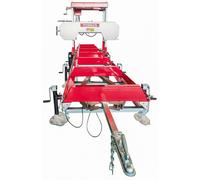 Scie à grumes sur remorque - Moteur électrique 7,5 kW 400 V - Longueur de coupe 2794 mm - Capacité diamètre ø800 mm Torros HBZ790ET