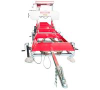 Scie à grumes sur remorque - Moteur électrique 7,5 kW 400 V - Longueur de coupe 4794 mm - Capacité diamètre ø800 mm Torros HBZ790ETL