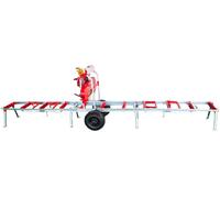 Scie à grumes sur remorque - Moteur essence 6,5ch Briggs & Stratton - Longueur de coupe 5180 mm - Capacité diamètre Ø470 mm Torros HBZ460TL