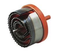 Wolfcraft Scie à guichet professionnelle 2220000 – 28, 35, 50, 68, 75 mm – 1 pièce