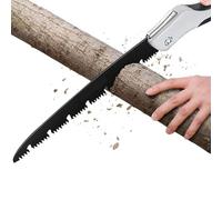 Scie à main pliante d'extérieur avec fermeture de sécurité, scie à bois, scie à élaguer pour jardin, camping, arbres et chasse, longueur : 210 mm