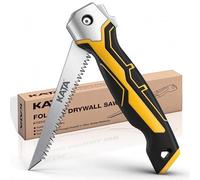 Scie à Main Pliante Scie à Plaques de Plâtre Multifonction Scie Cloisons Sèches Avec Poignée Antidérapante et Verrouillage de Sécurité,Polyvalente pour Panneaux muraux,Contreplaqué et PVC