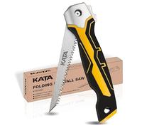 Scie à Main Pliante Scie à Plaques de Plâtre Multifonction Scie Cloisons Sèches Avec Poignée Antidérapante et Verrouillage de Sécurité,Polyvalente pour Panneaux muraux,Contreplaqué et PVC