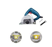 Scie à marbre Machine sous diamant coupe-carreaux pierre haute puissance 1400w Watt multi-fonction Portable scie outils électriques Haute PréCision, Haute Puissance(Set 1)