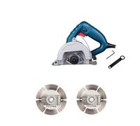 Scie à marbre Machine sous diamant coupe-carreaux pierre haute puissance 1400w Watt multi-fonction Portable scie outils électriques Haute PréCision, Haute Puissance(Set 2)