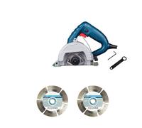 Scie à marbre Machine sous diamant coupe-carreaux pierre haute puissance 1400w Watt multi-fonction Portable scie outils électriques Haute PréCision, Haute Puissance(Set 3)