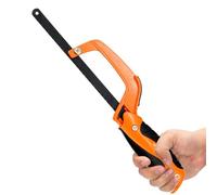 Scie à métaux compacte - Scie à métaux en aluminium - Scie à métaux à main réglable à haute tension pour tailler et travailler le bois