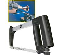 HAZET Scie à métaux 1980N I longueur 390 mm I avec une lame de scie (24 dents) et des poignées robustes, DIN 6494 forme A I pour un travail précis des métaux