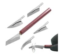 Scie à modeler pour loisirs créatifs, scie à main, kit d'outils de modélisation, affûtage fin avec 4 cutters de bricolage pour bois, PVC, os