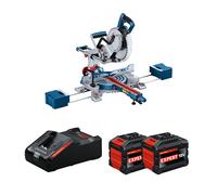 Scie à onglet Ø 254 mm GCM 18V-254 D + 2 Batteries EXPERT 15 Ah + 1 Chargeur EXAL18V-160 BOSCH